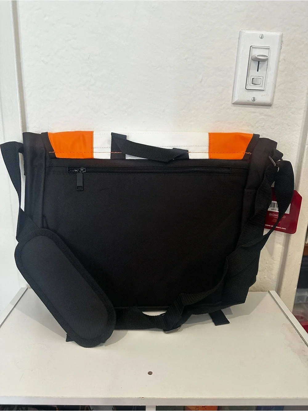 Star Wars Orange White and Black Rebel Messenger Bag NWT
